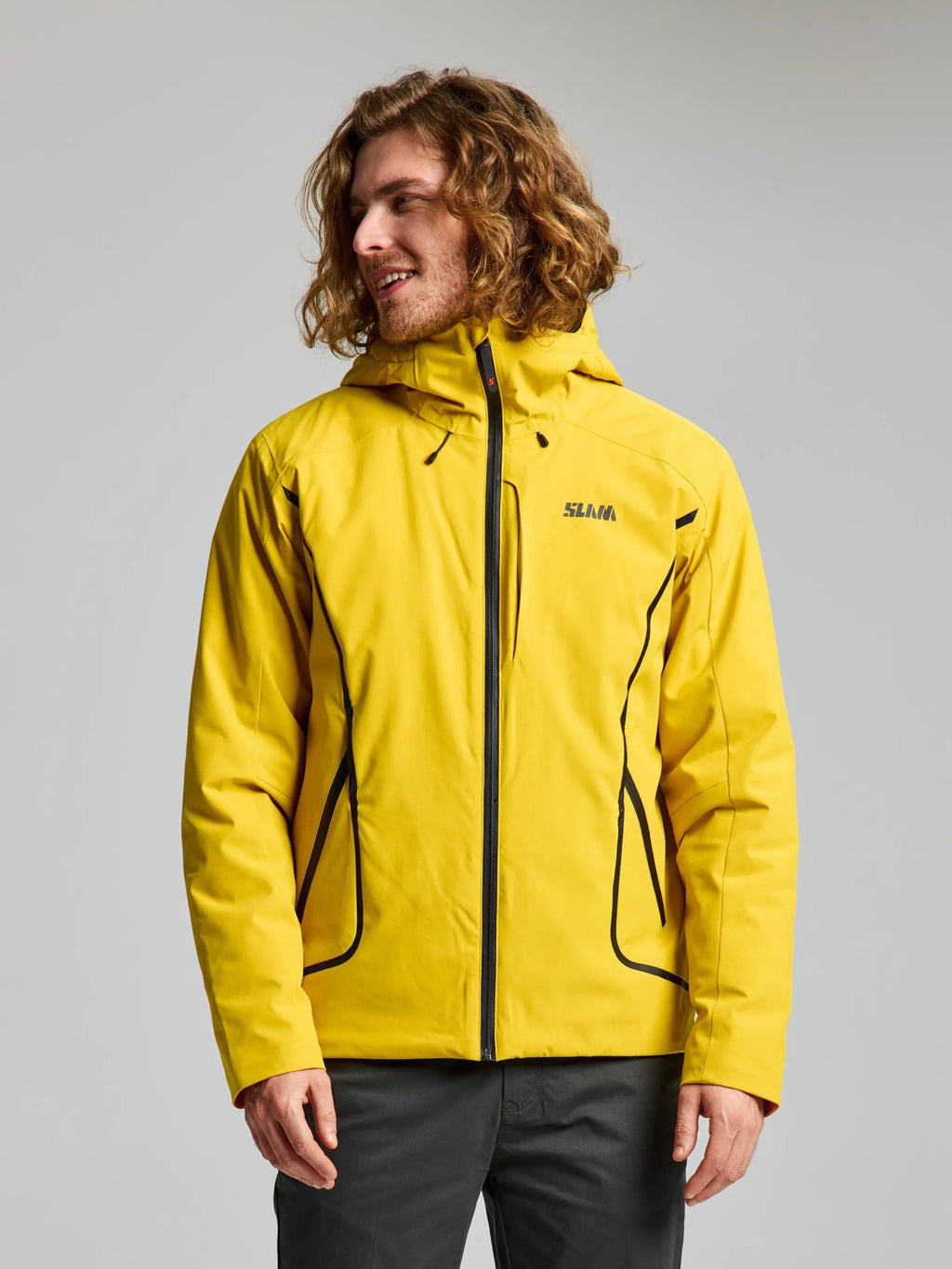 ACT HOODED INS JKT - Sárga