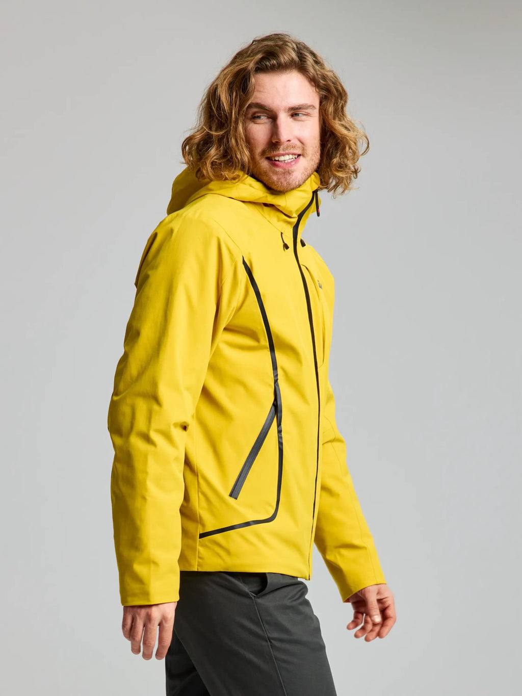 ACT HOODED INS JKT - Sárga
