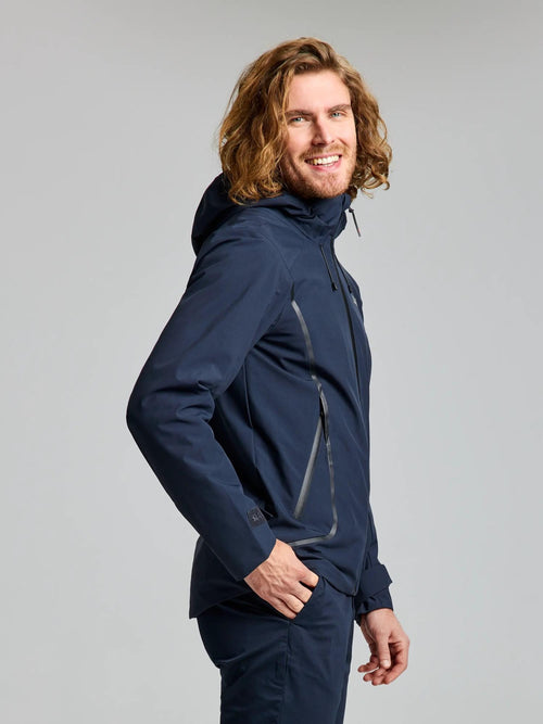 ACT HOODED JACKET - Navy
