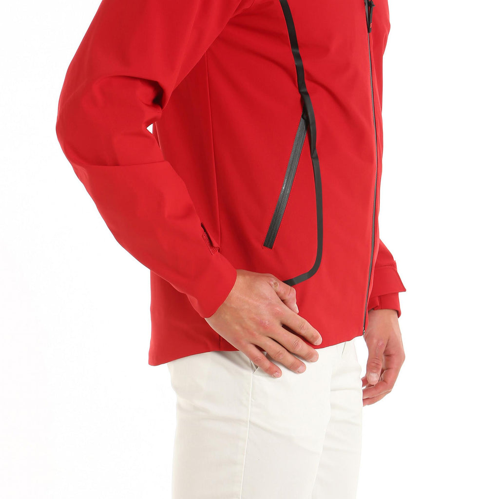 ACT HOODED JACKET - Chili