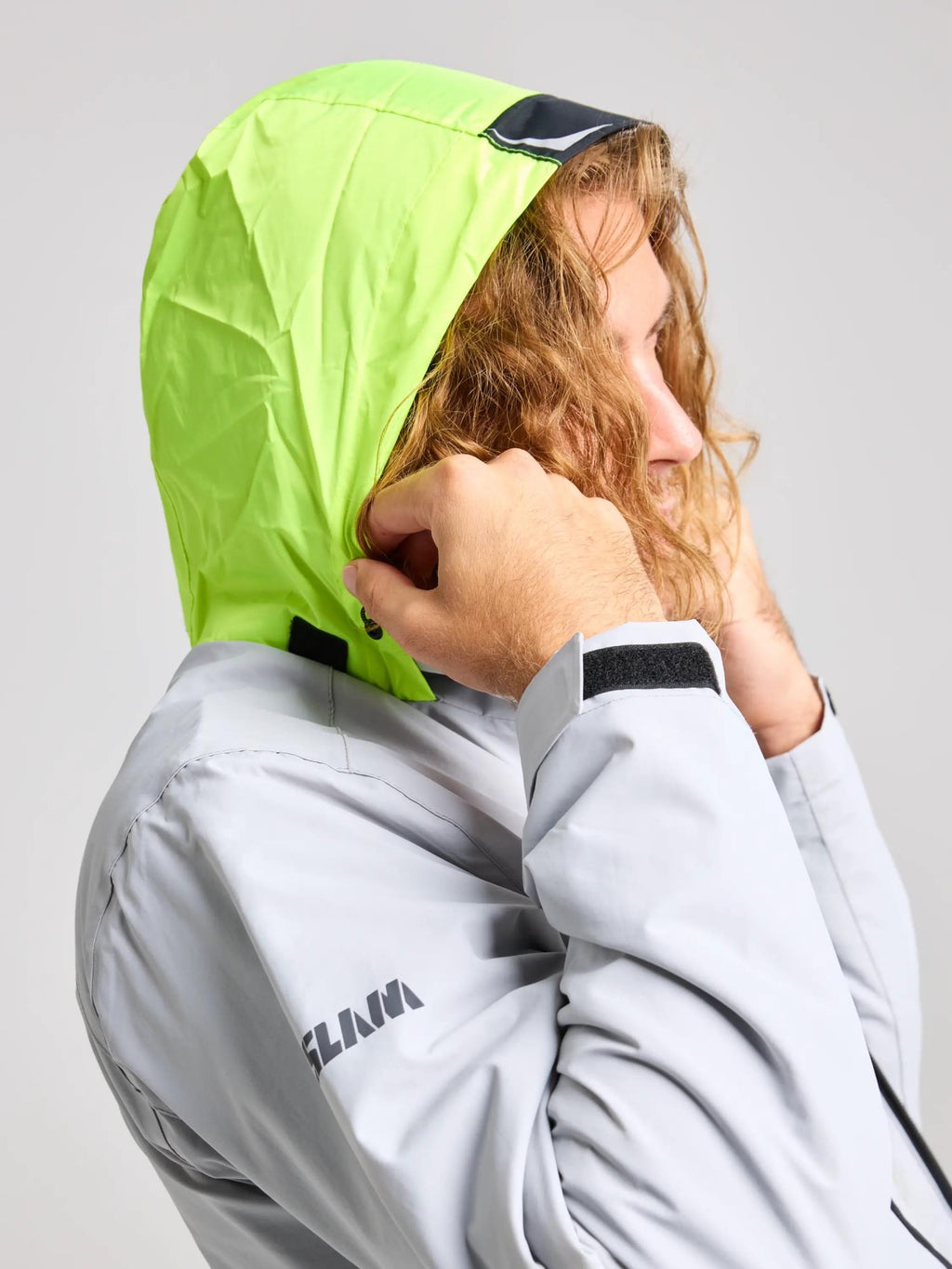 CREW WARM HOODED JACKET - Titánium