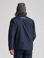 CREW WARM HOODED JACKET - Navy