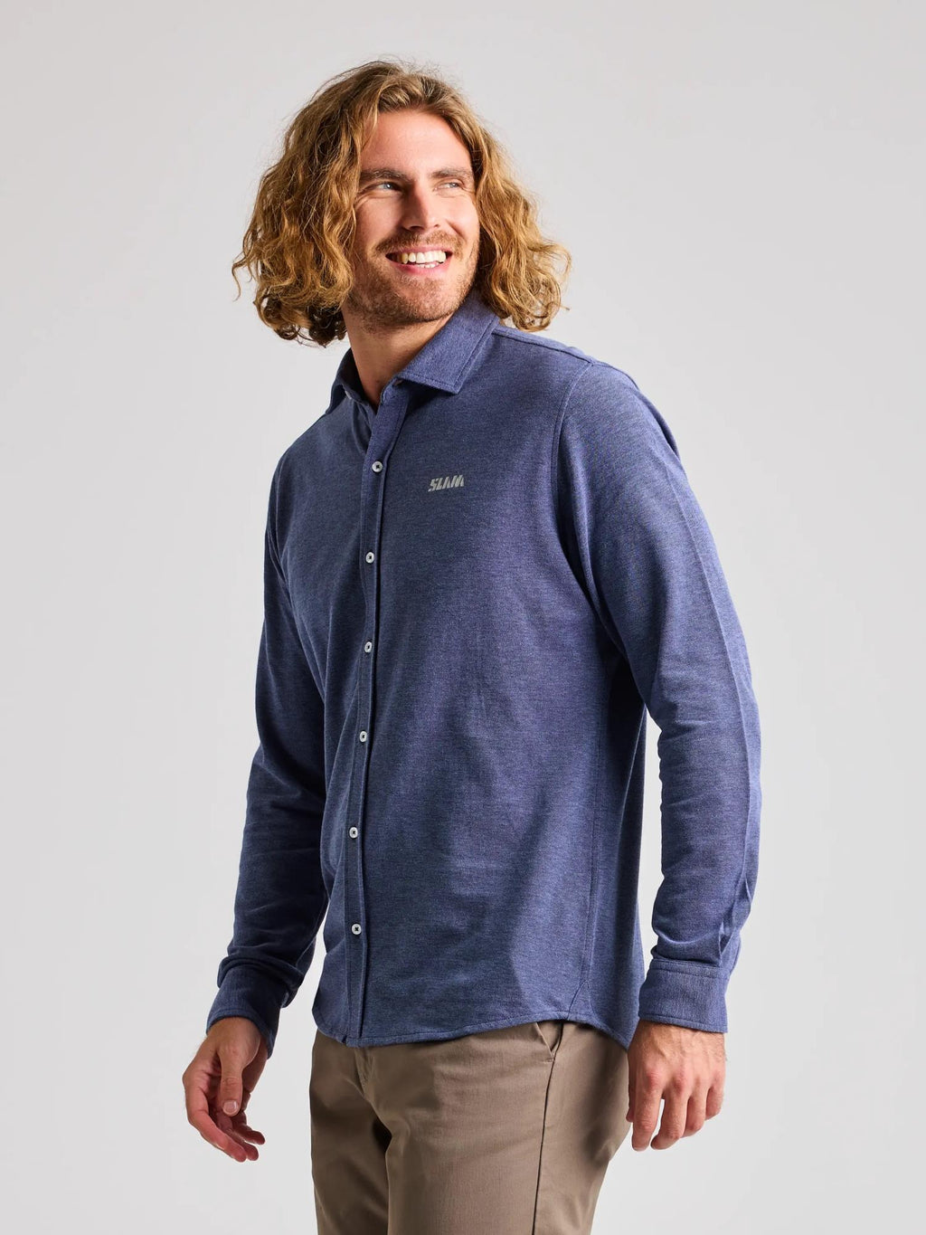 SHIRT HEBA LS - Navy