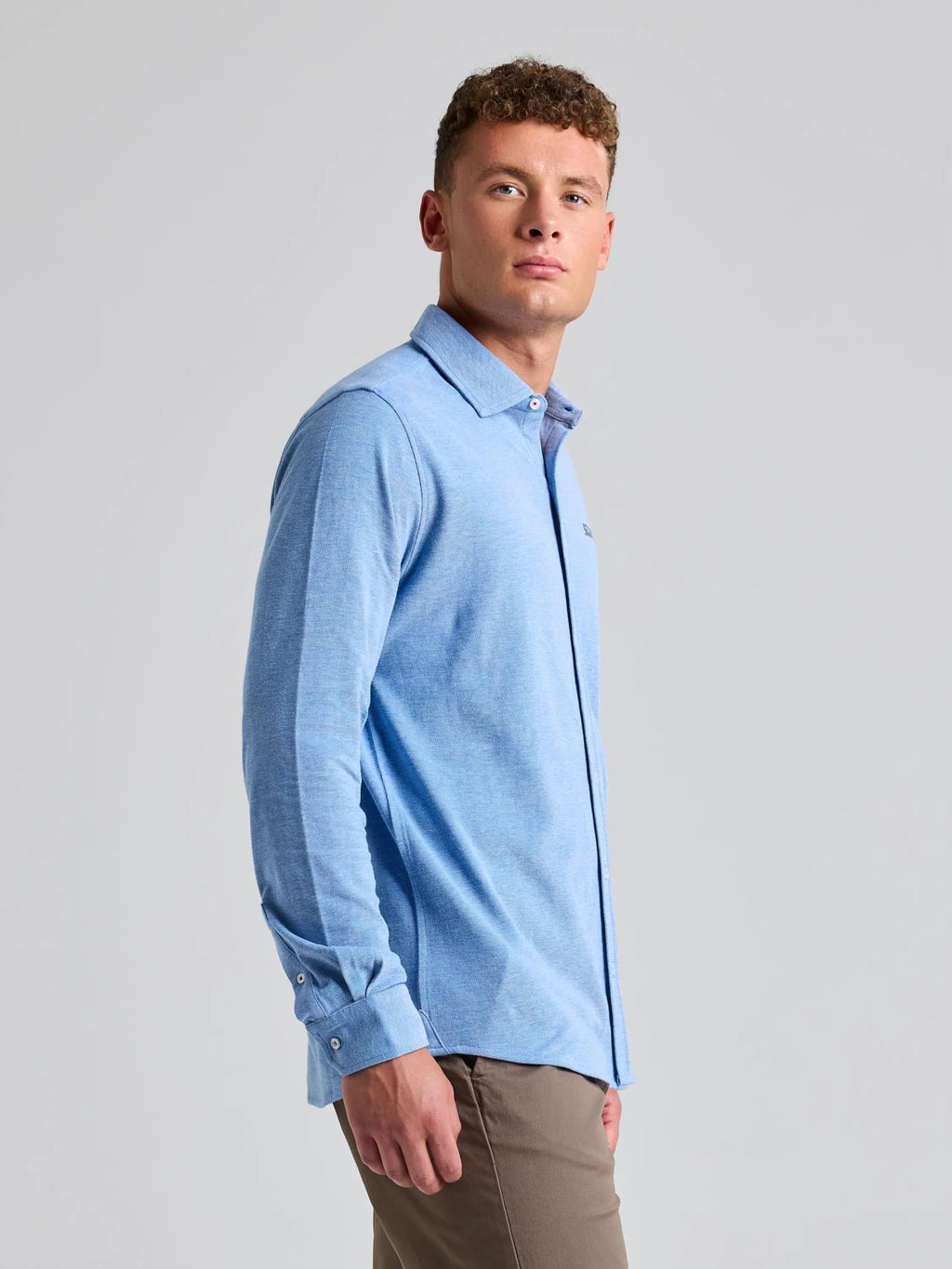 SHIRT HEBA LS - Világos kék