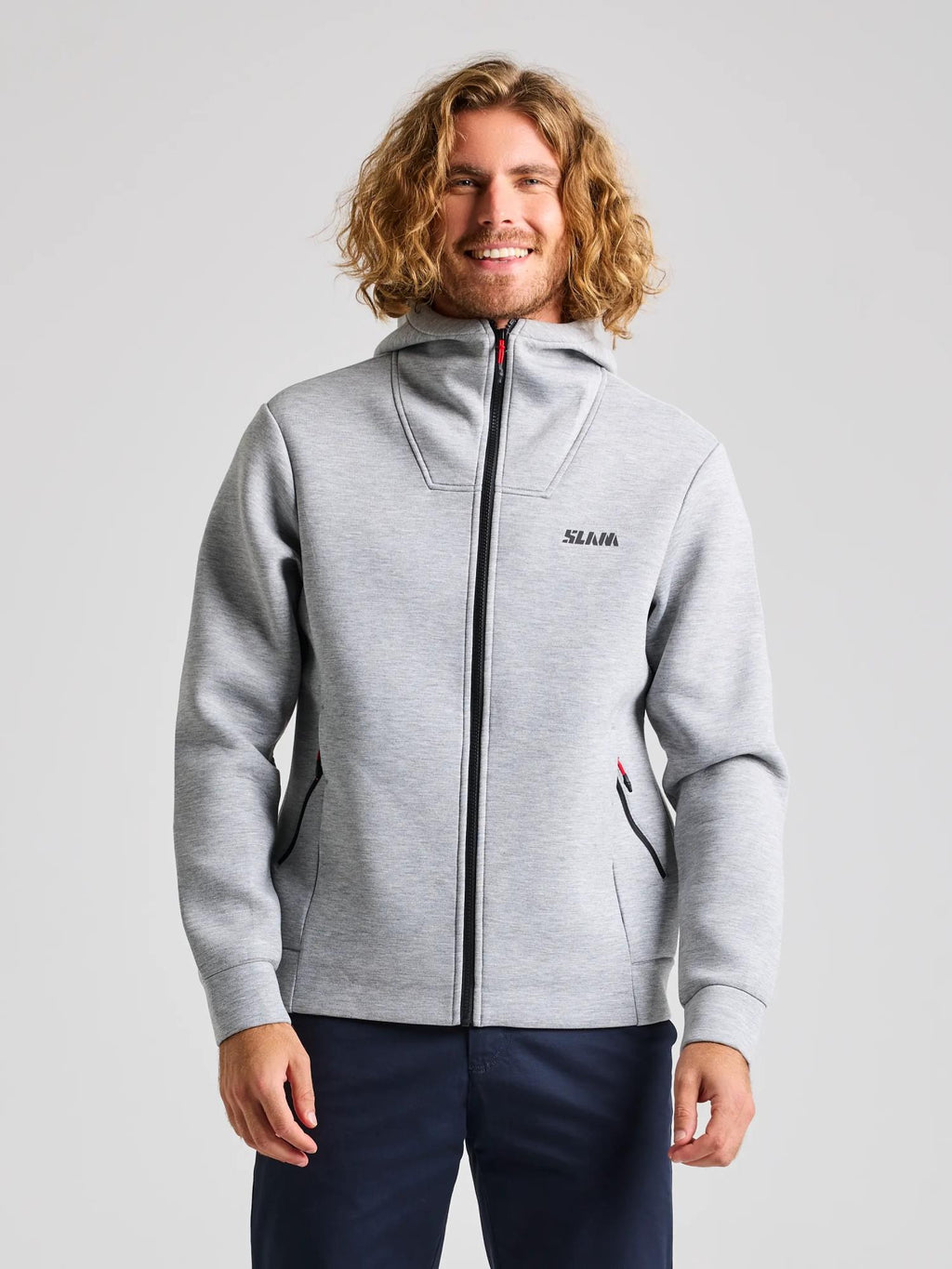 ACT FULL-ZIP HOODIE - Aluminimum