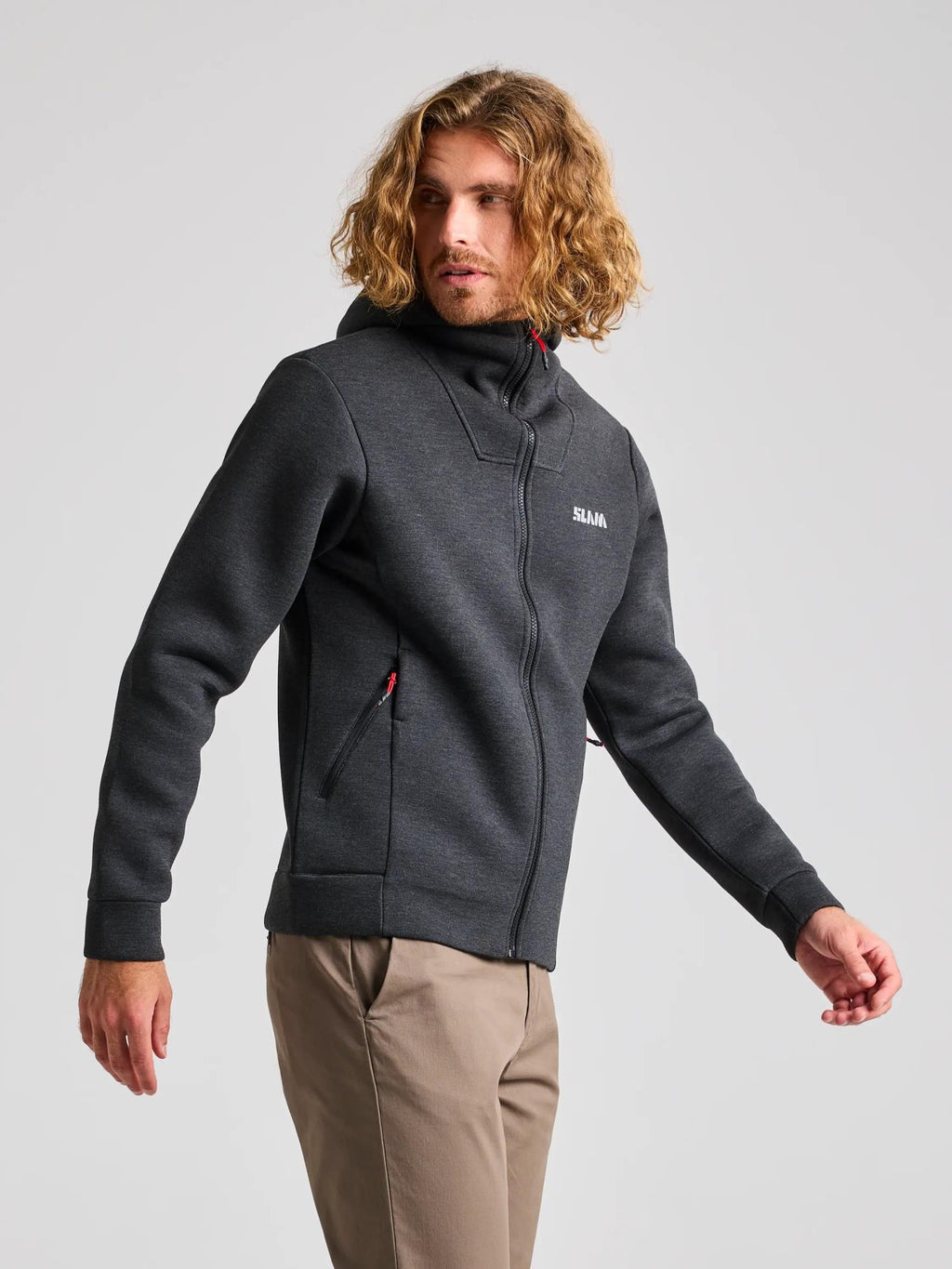 ACT FULL-ZIP HOODIE - Szén