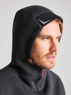 ACT FULL-ZIP HOODIE - Szén