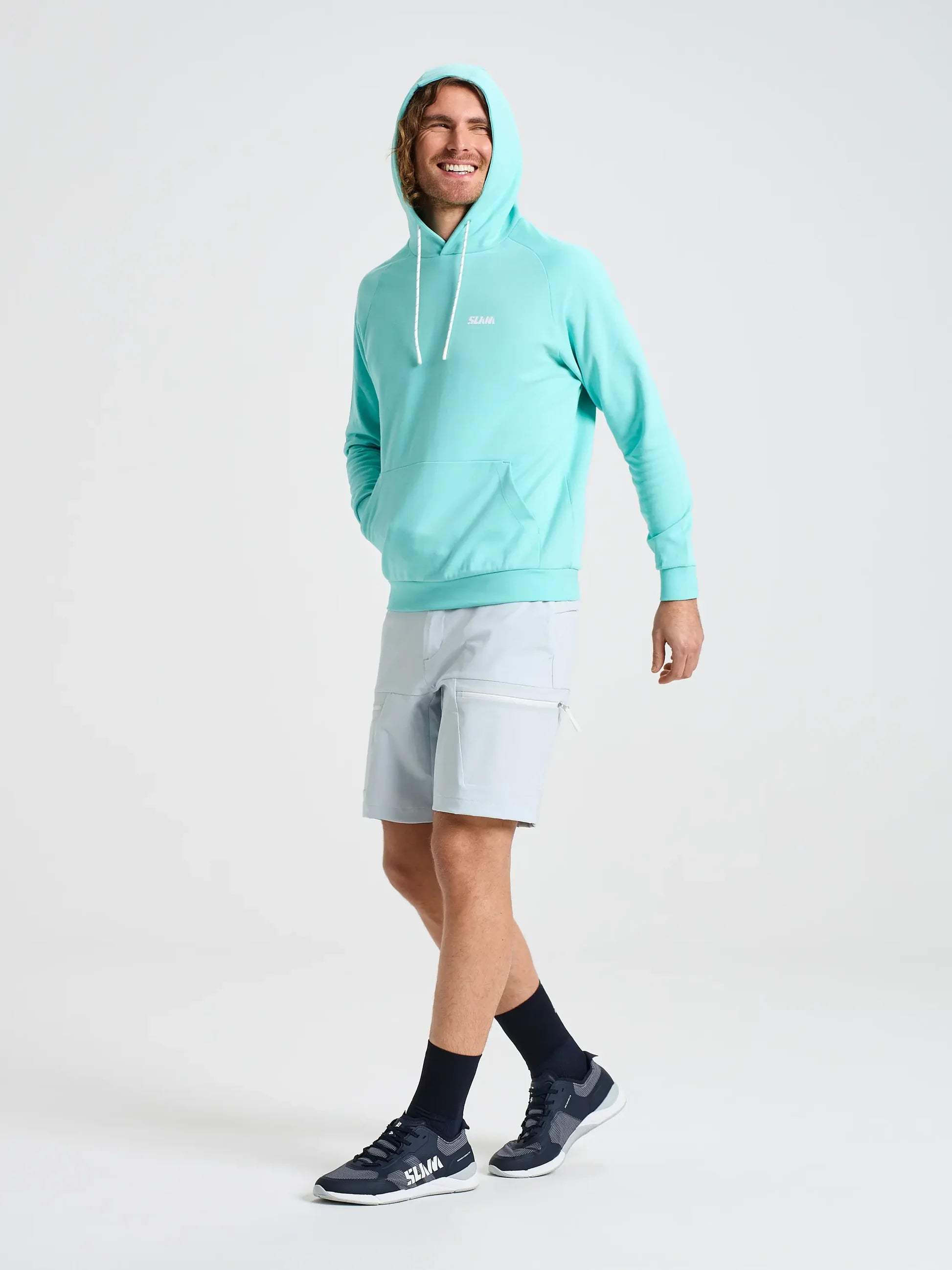 LOGO HOODIE - Kék