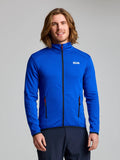 ACT GRID FLEECE - Olimpia kék