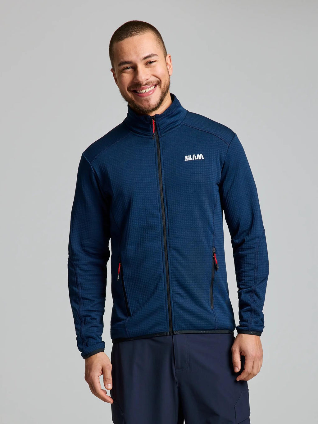 ACT GRID FLEECE - Navy