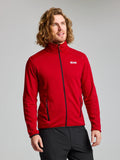 ACT GRID FLEECE - Chili