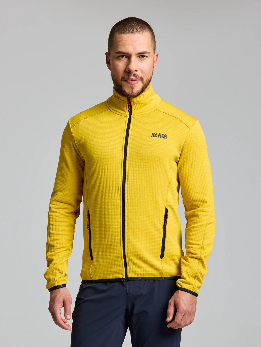ACT GRID FLEECE - Sárga