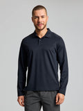 TECH PIQUE POLO LS - Fekete
