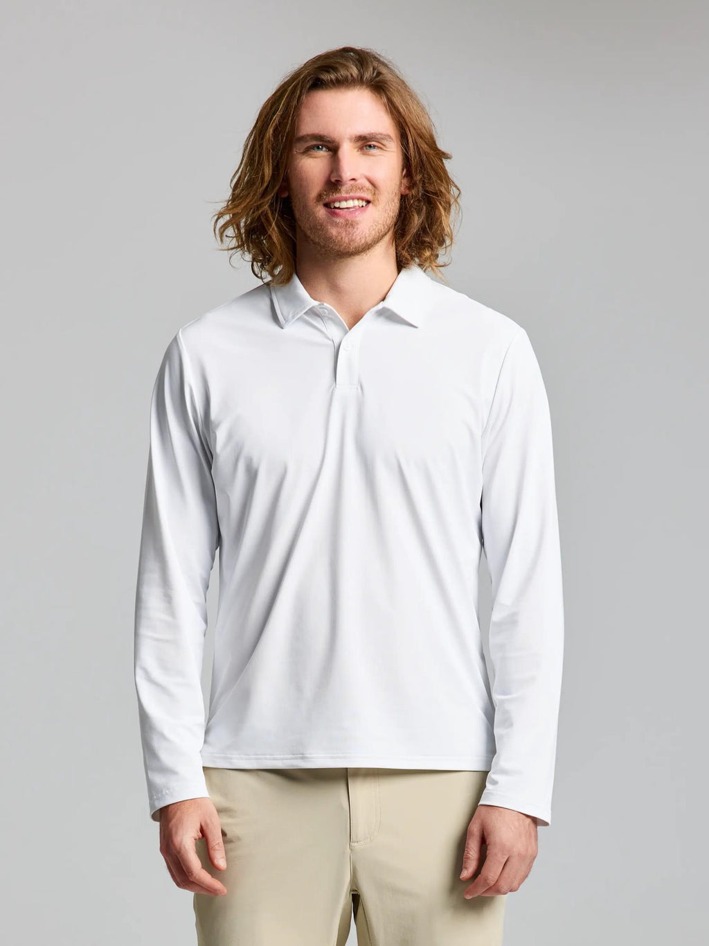 TECH PIQUE POLO LS - Fehér