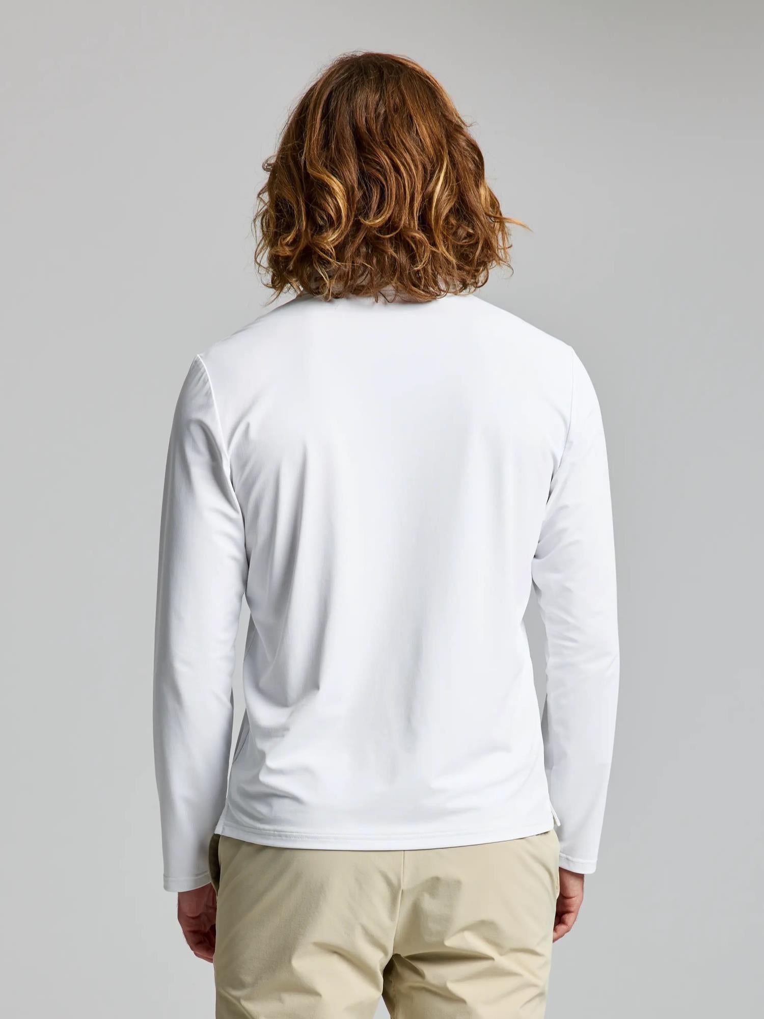 TECH PIQUE POLO LS - Fehér