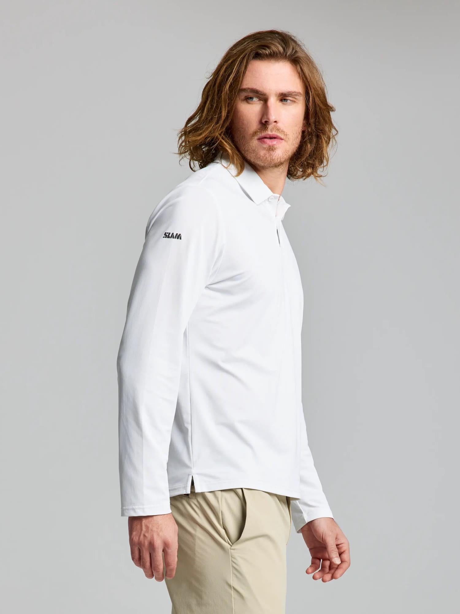 TECH PIQUE POLO LS - Fehér