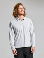 TECH PIQUE POLO LS - Szürke