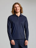 TECH PIQUE POLO LS - Navy