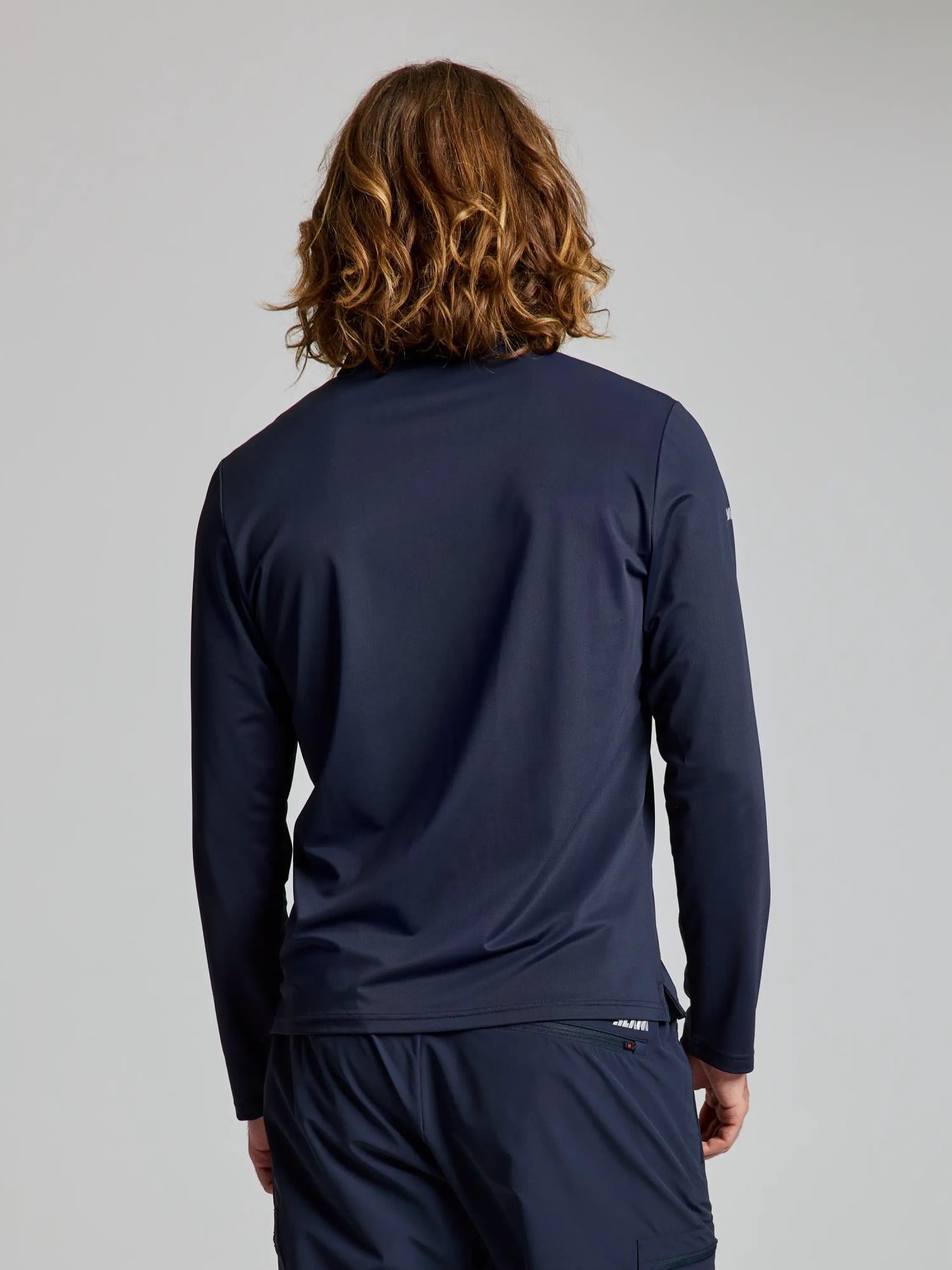 TECH PIQUE POLO LS - Navy