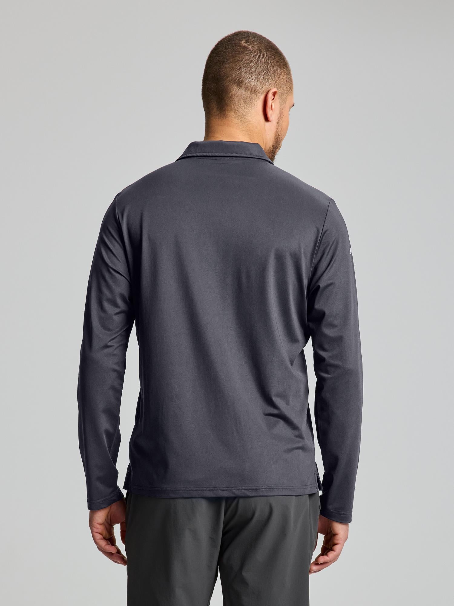 TECH PIQUE POLO LS - Titánium