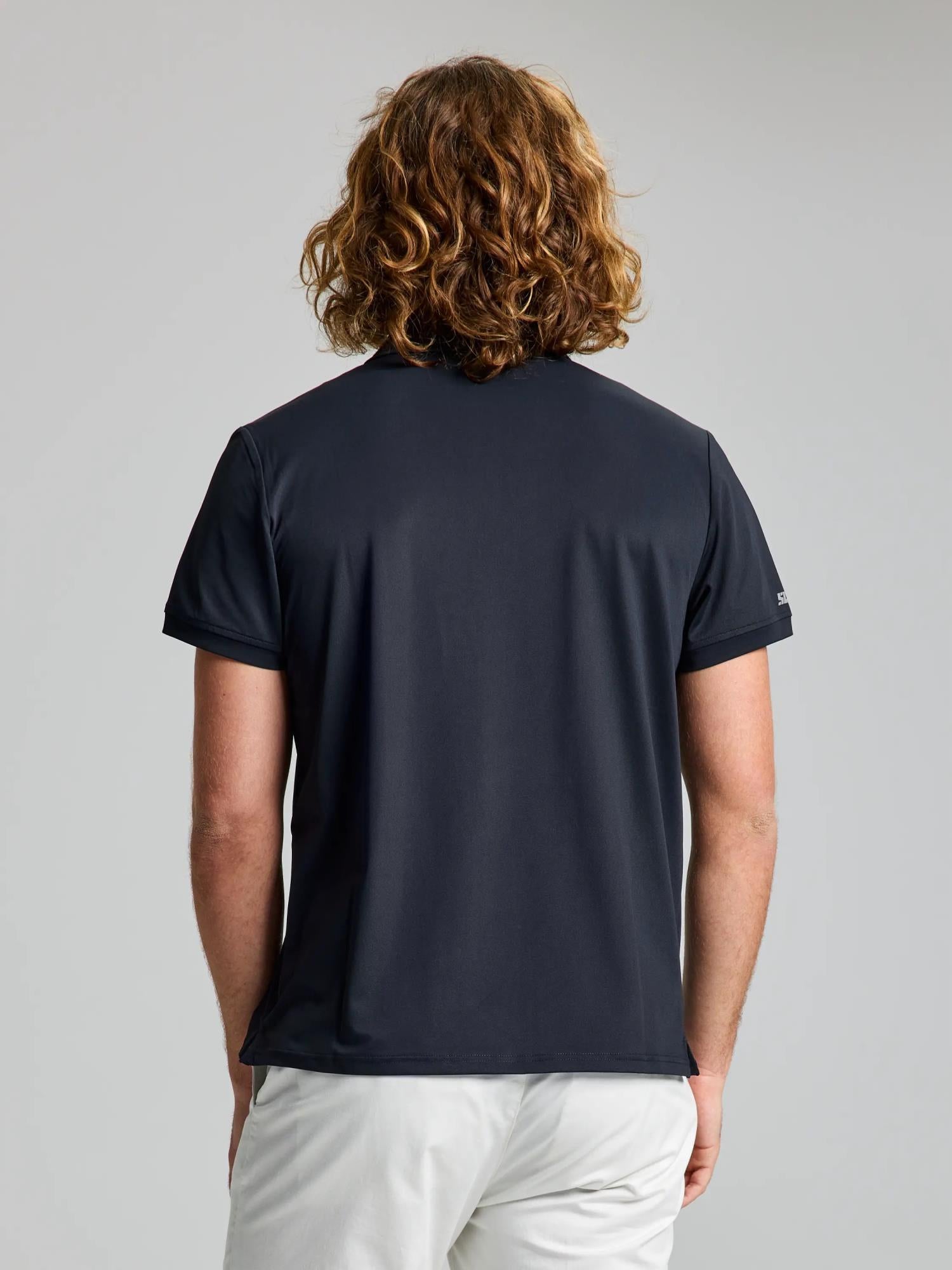 TECH PIQUE POLO SS - Fekete