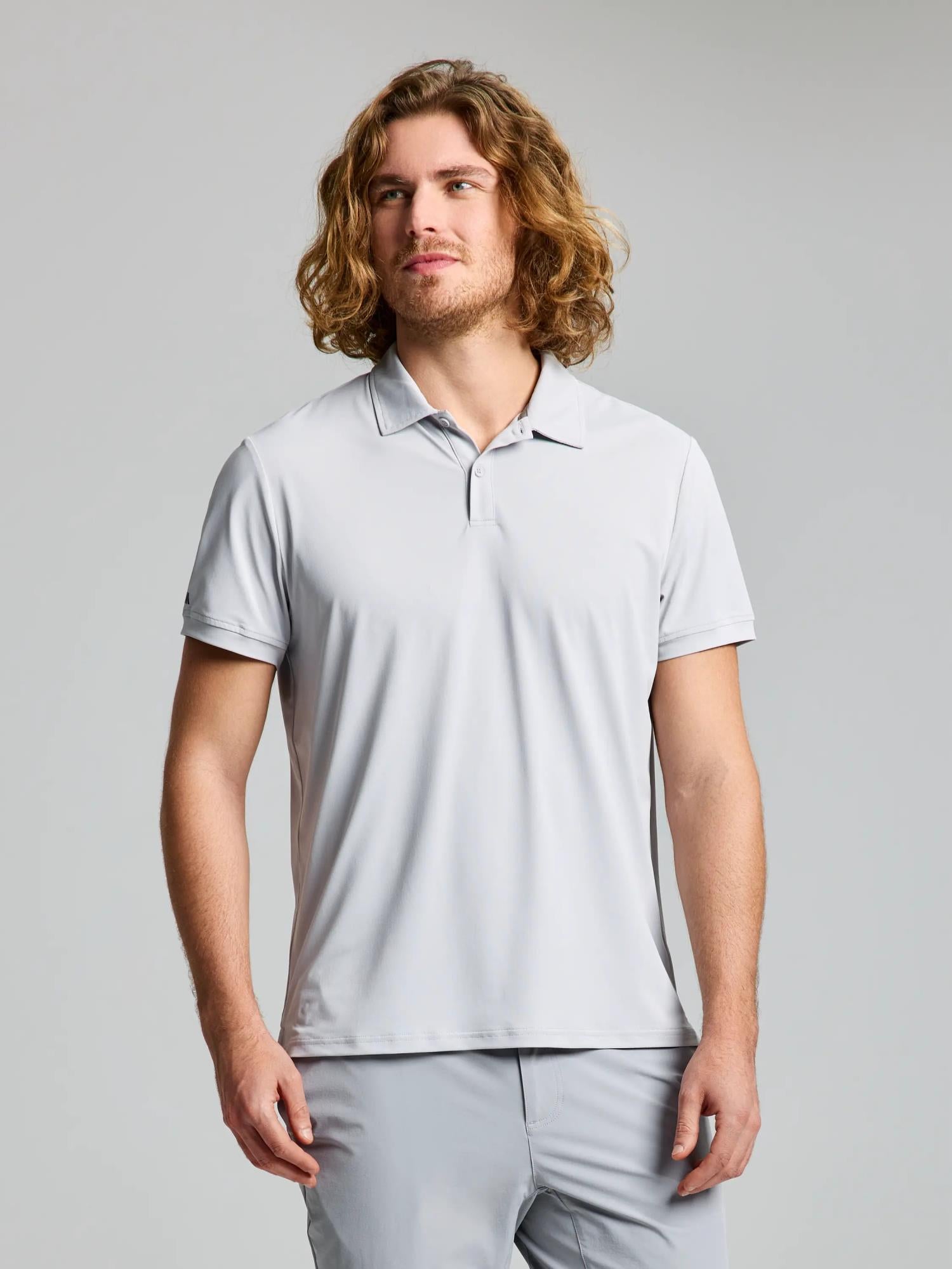 TECH PIQUE POLO SS - Szürke
