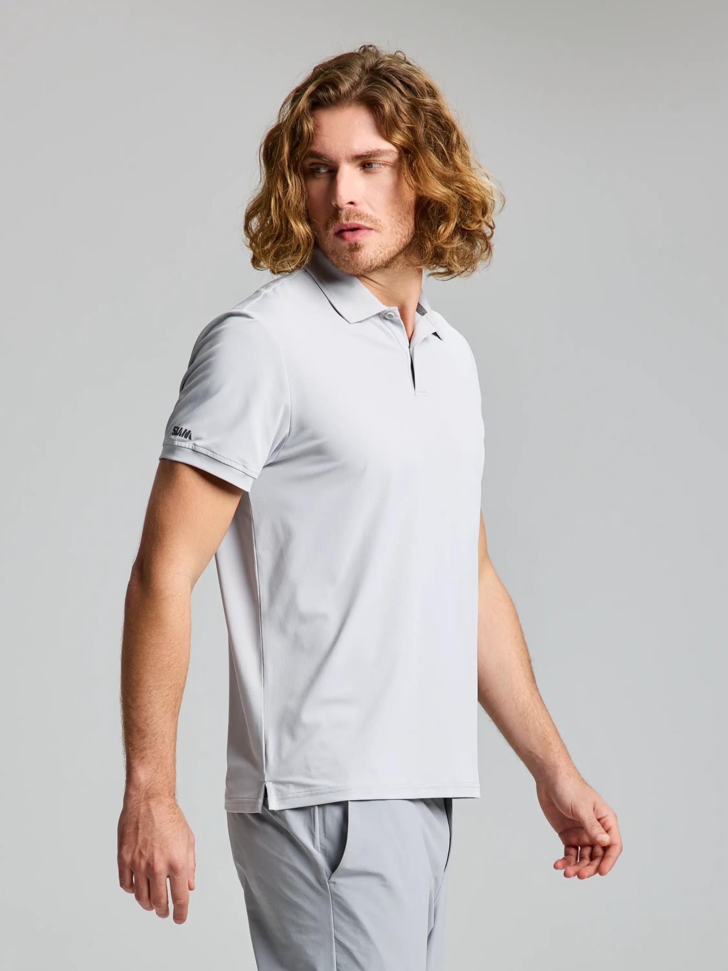 TECH PIQUE POLO SS - Szürke