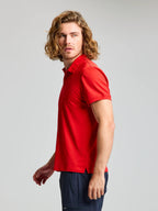 TECH PIQUE POLO SS - Piros