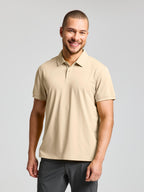 TECH PIQUE POLO SS - Dry Sand
