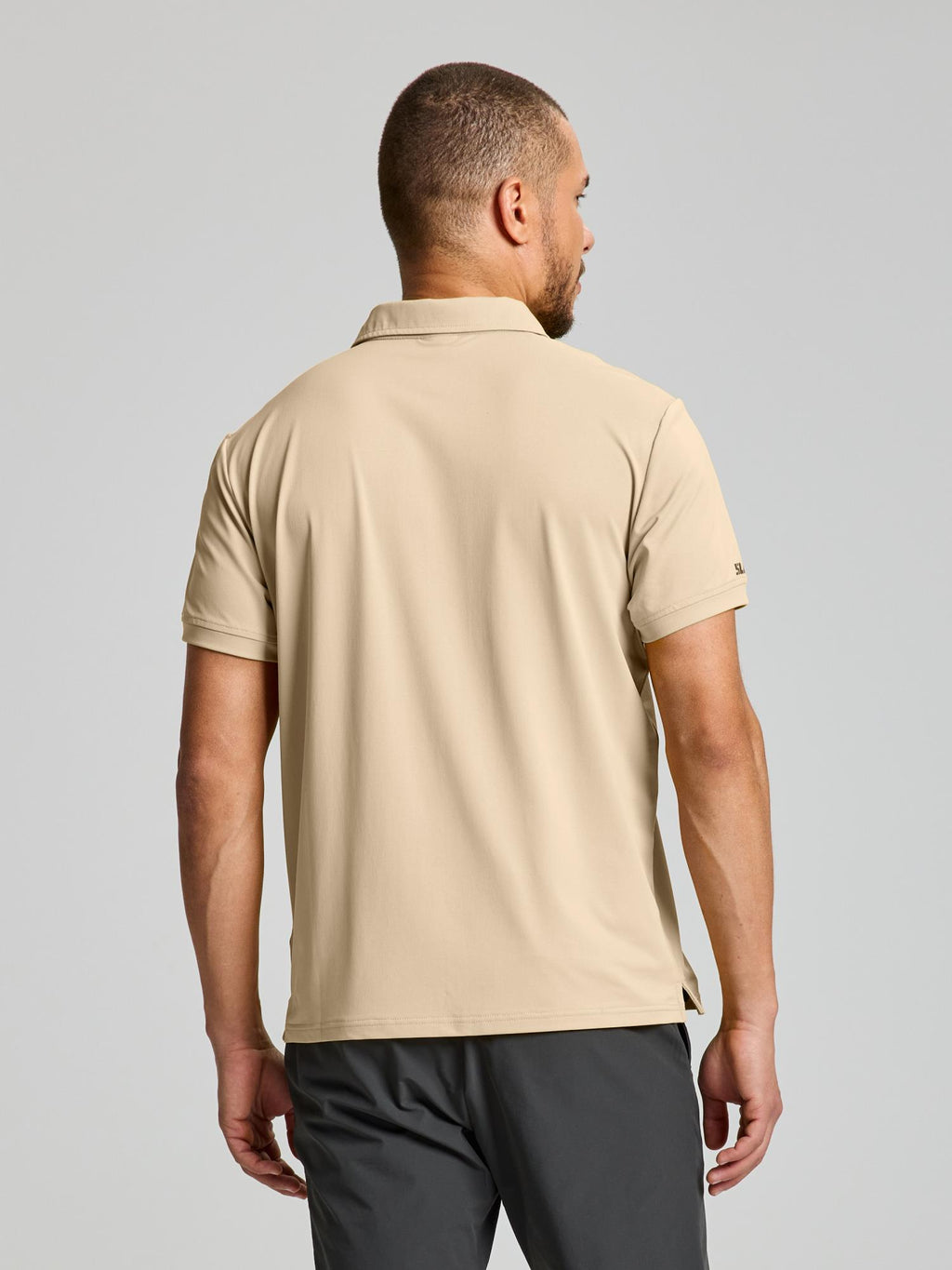 TECH PIQUE POLO SS - Dry Sand