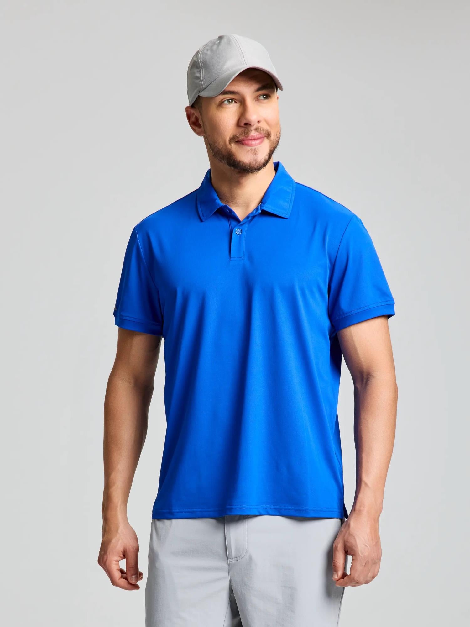 TECH PIQUE POLO SS - Olimpia kék