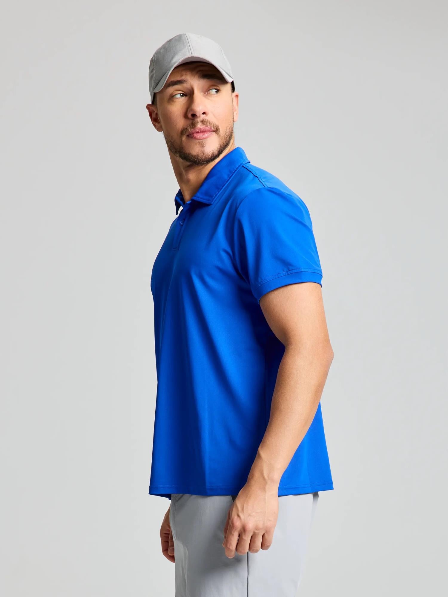 TECH PIQUE POLO SS - Olimpia kék