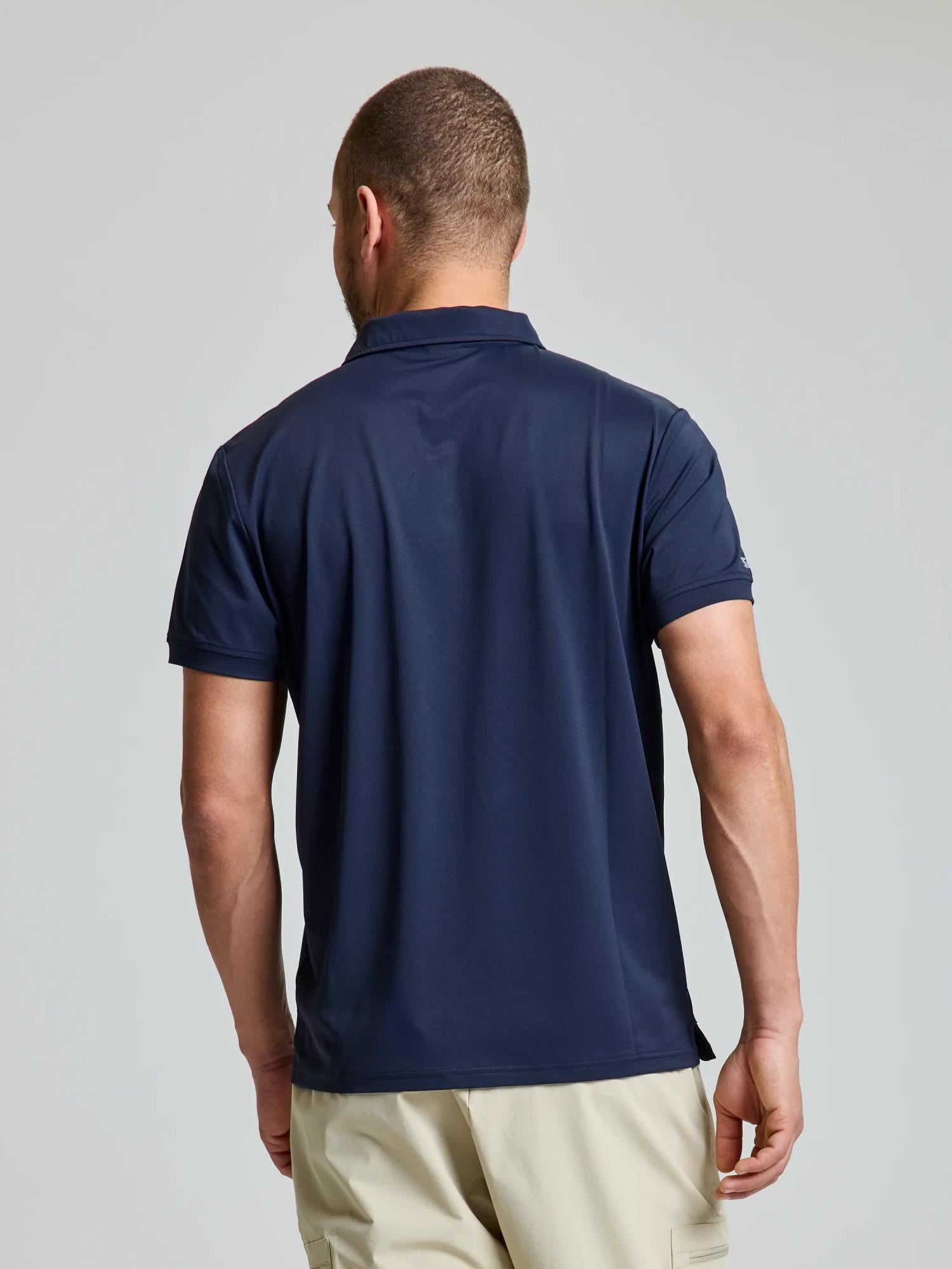 TECH PIQUE POLO SS - Navy