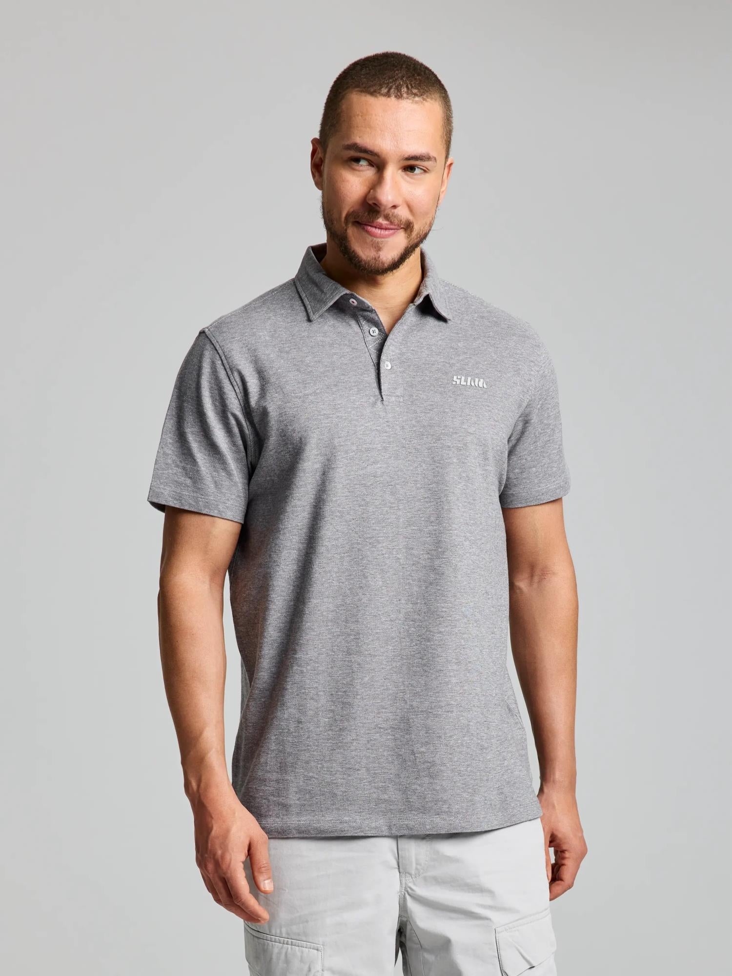 POLO HEBA SS - Titánium