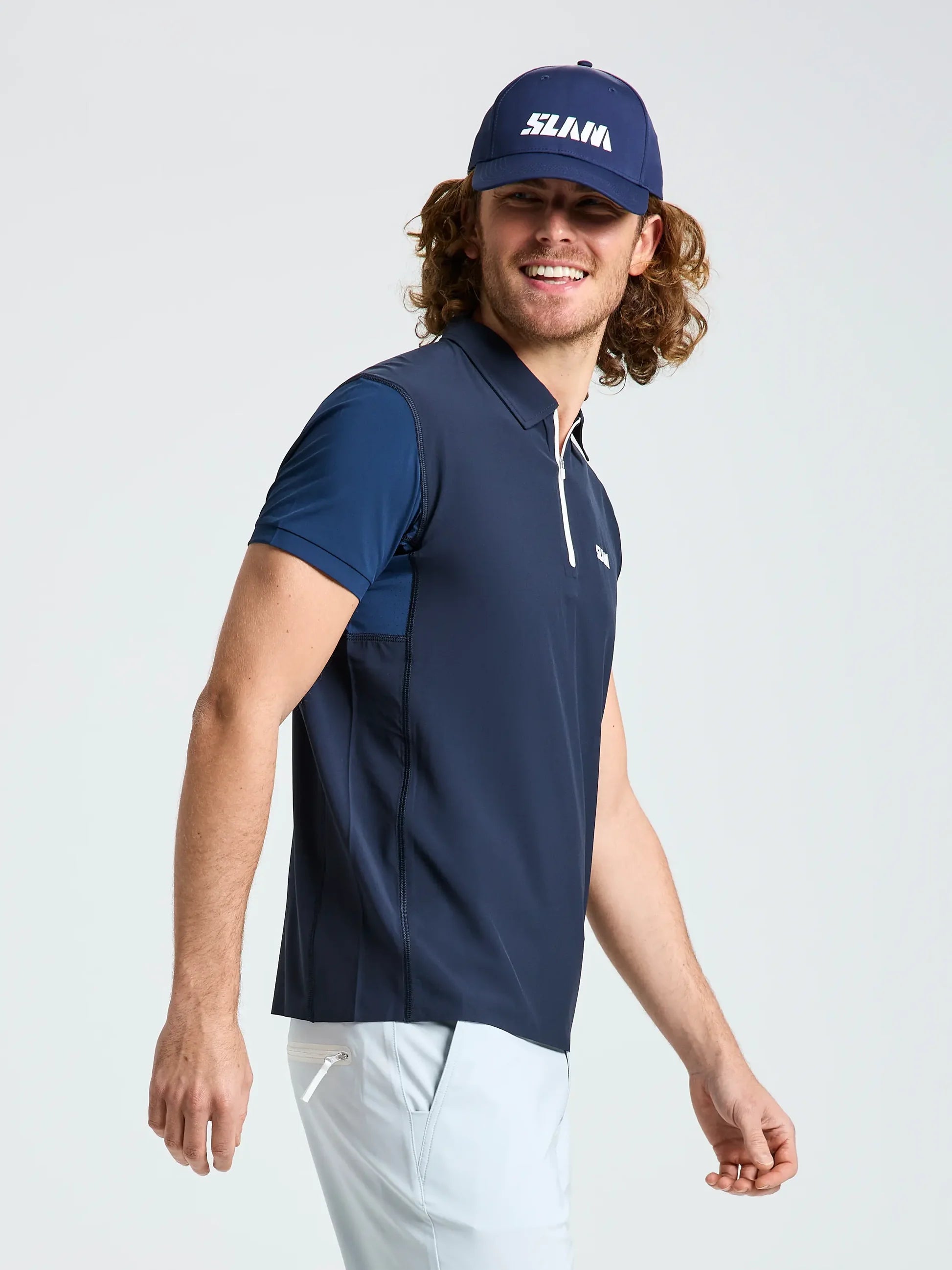 OD TECH POLO SS - Navy