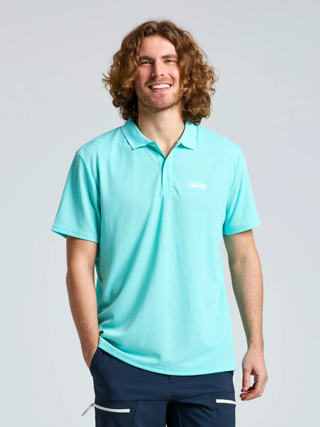 ALTURA QD POLO SS - Világos Kék