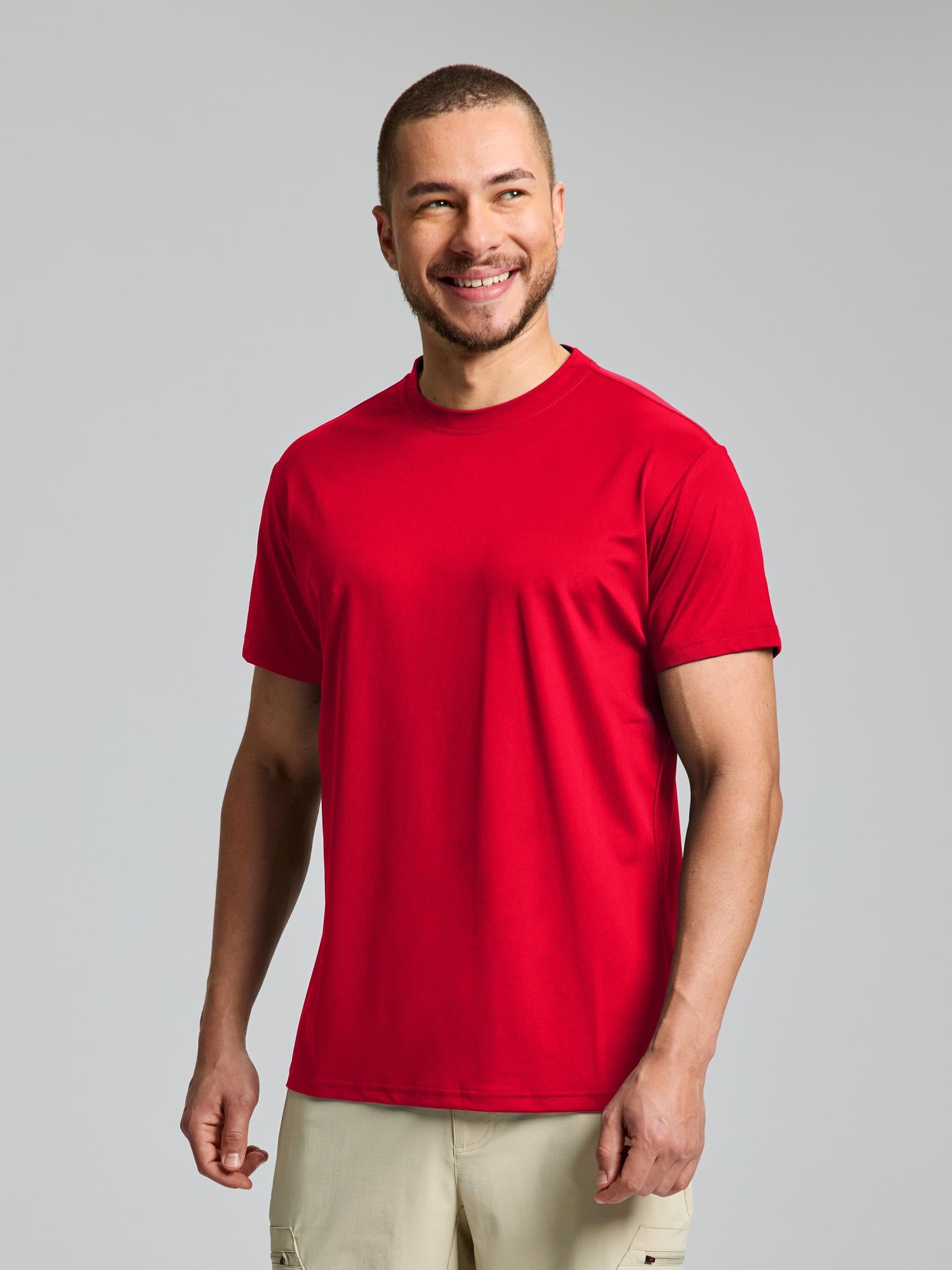 TECH PIQUE T-SHIRT - Piros