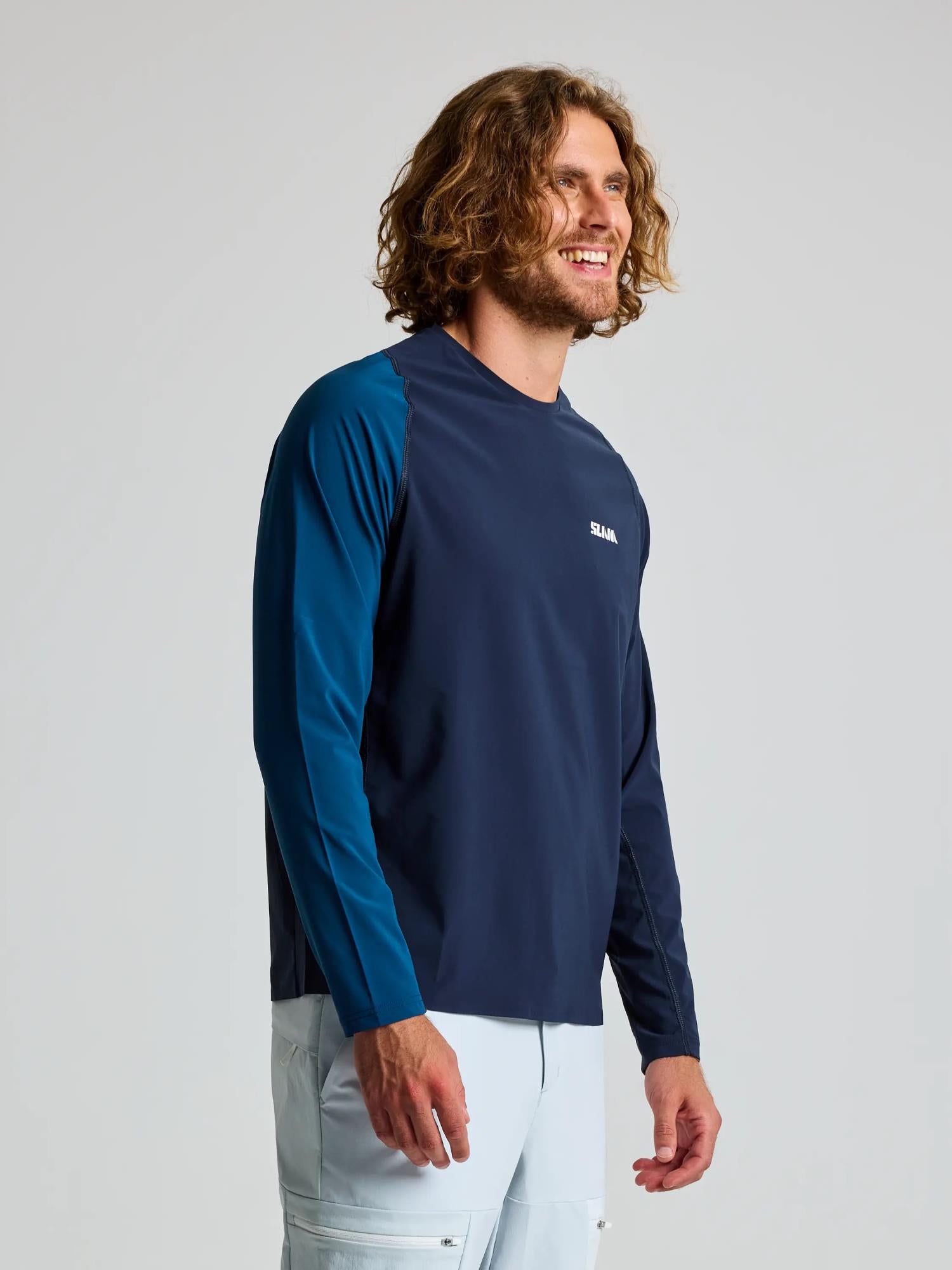 OD TECH T-SHIRT LS - Navy