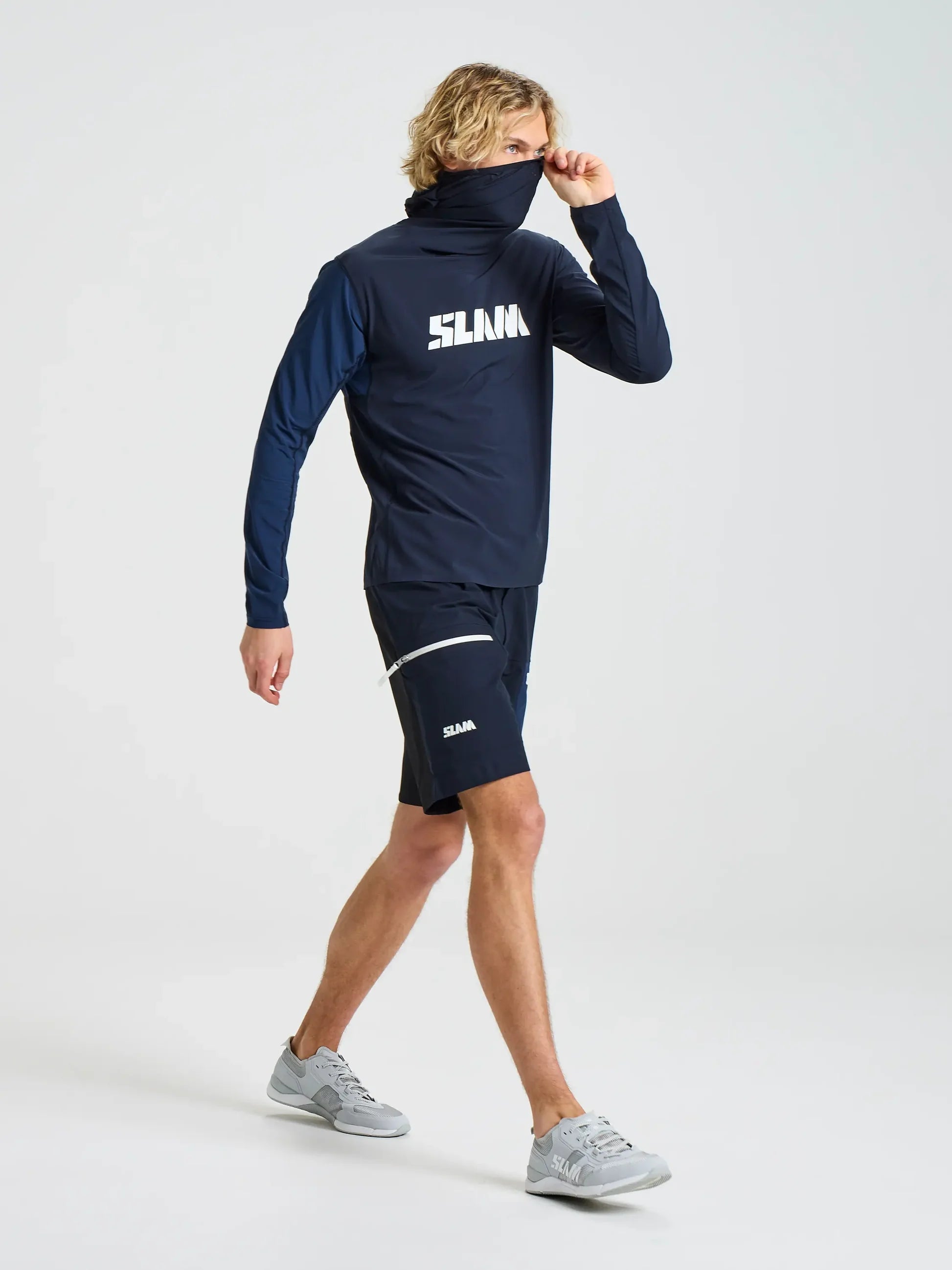 OD TECH HOODED T-SHIRT - Navy