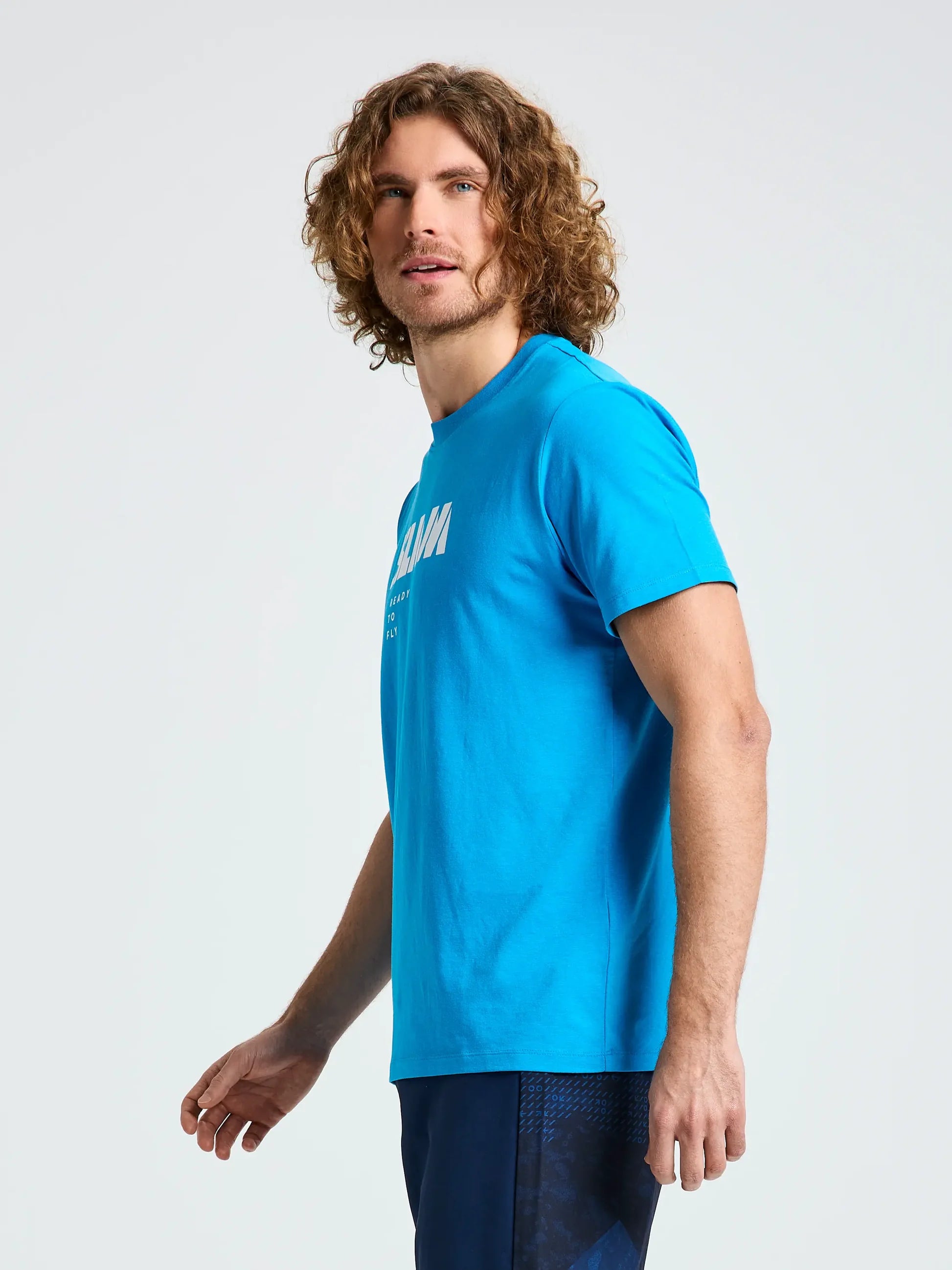 GRAPHIC T-SHIRT SS - Sötét Kék