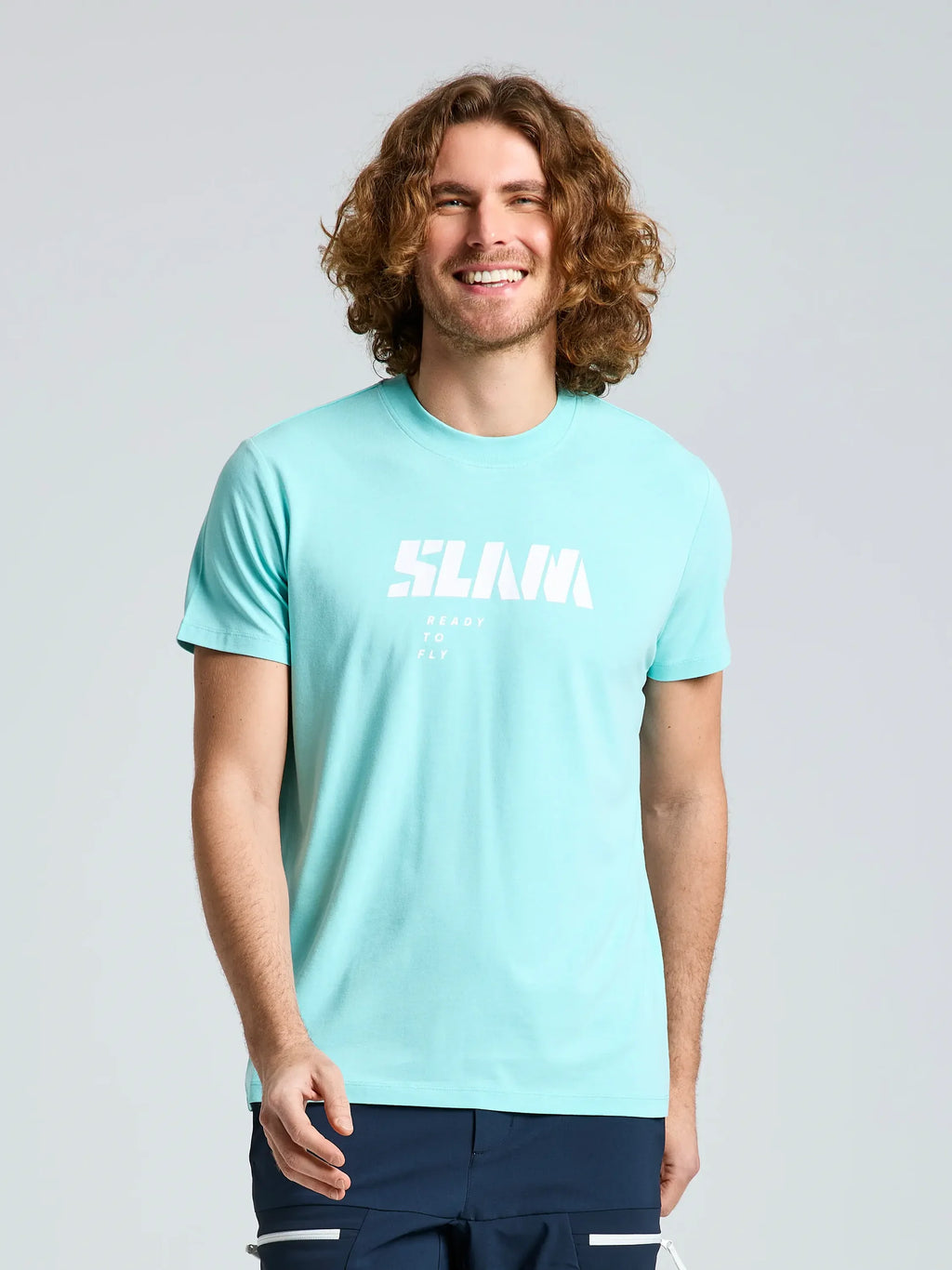 GRAPHIC T-SHIRT SS- Világos Kék