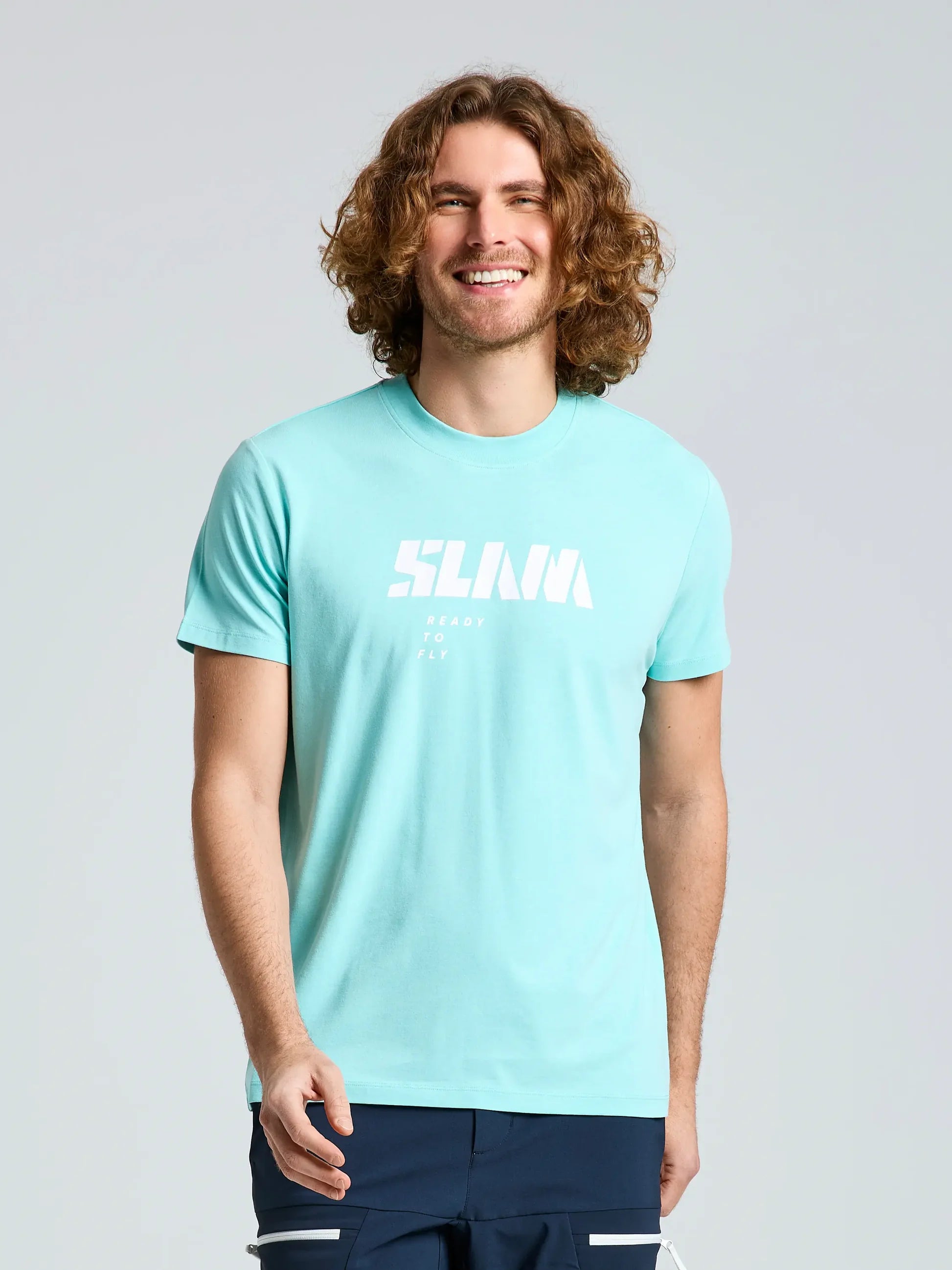 GRAPHIC T-SHIRT SS- Világos Kék