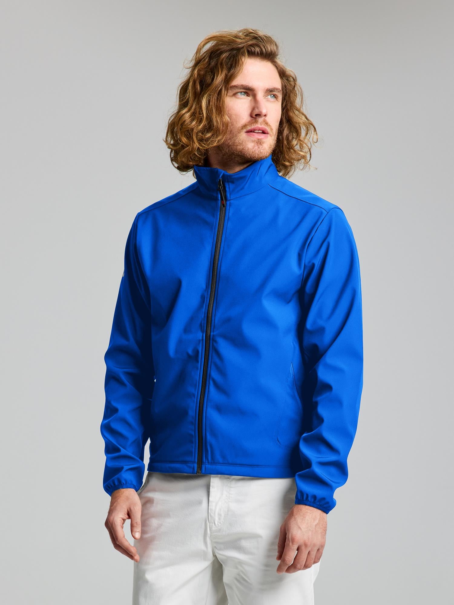 ACT SOFTSHELL JACKET - Olimpia kék