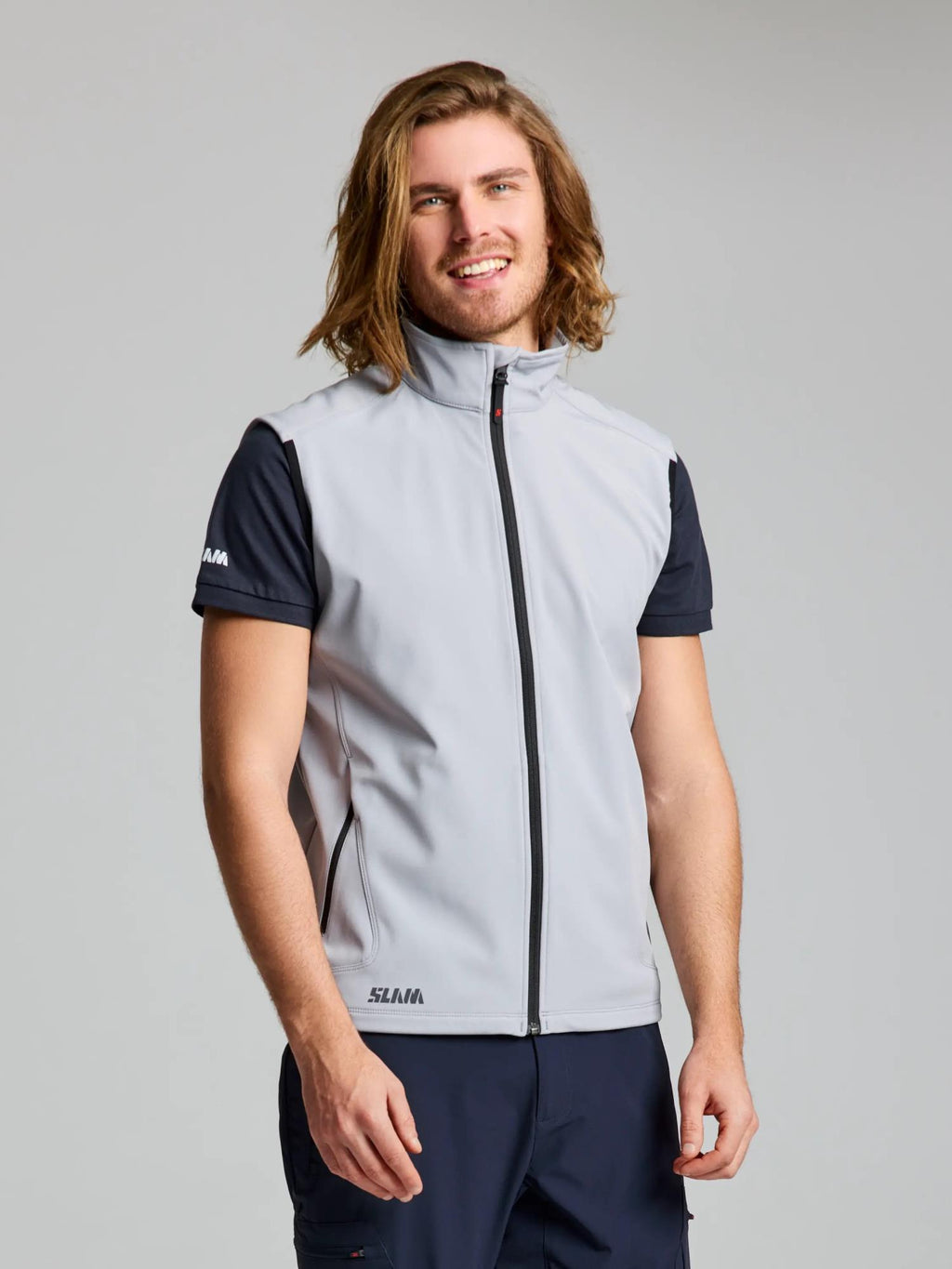 ACT SOFTSHELL VEST - Aluminium