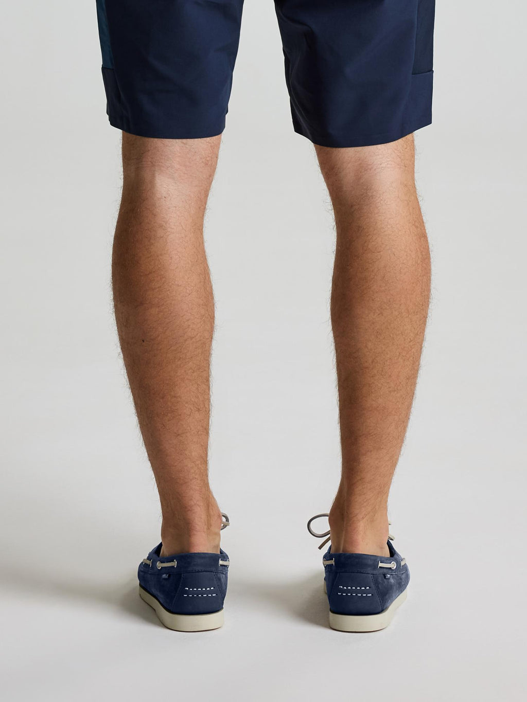 NABUCK BOAT SHOES - Navy