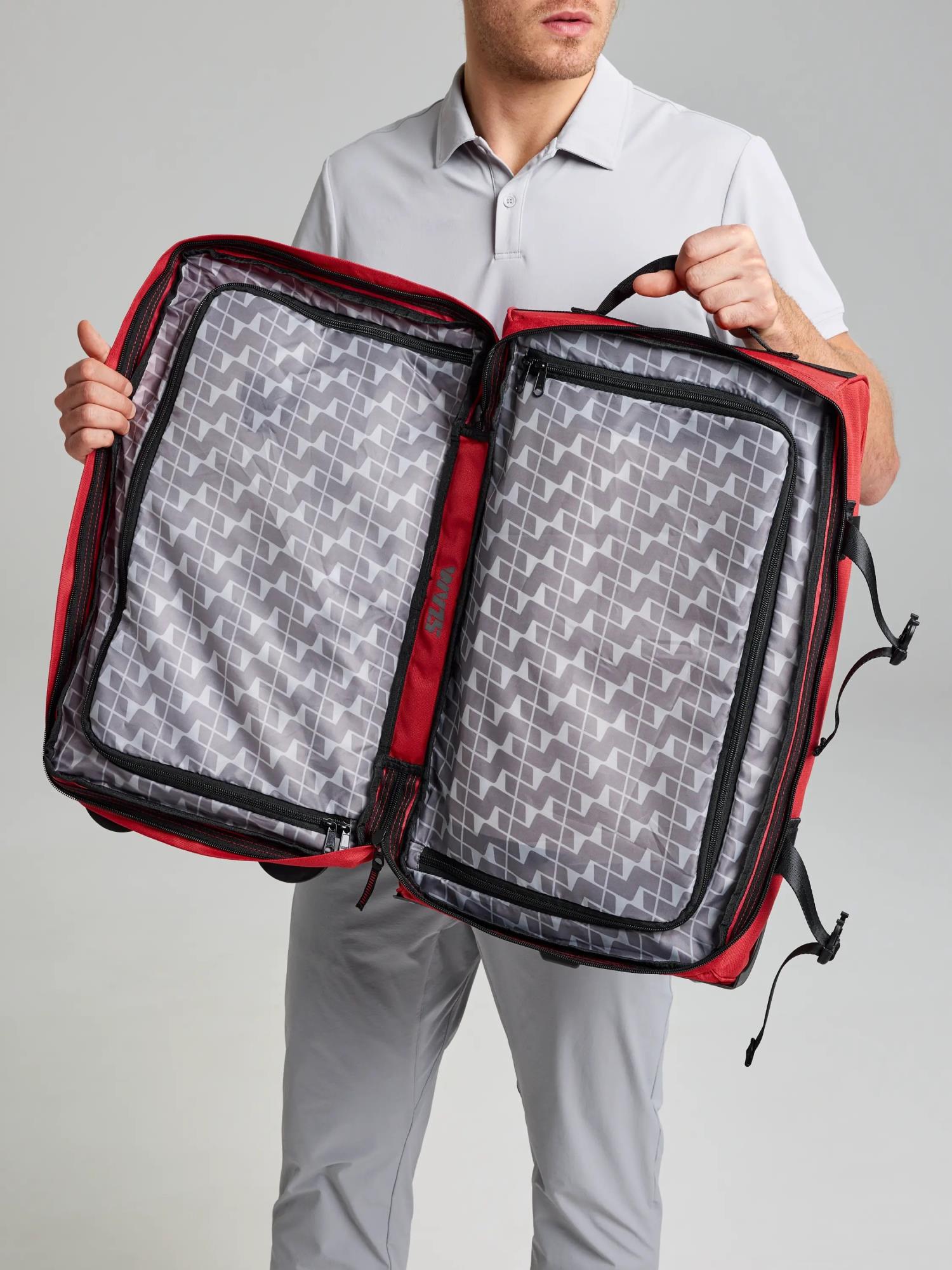 CABIN TROLLEY - Fekete/Piros