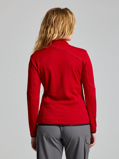 ACT WS GRID FLEECE - Chili