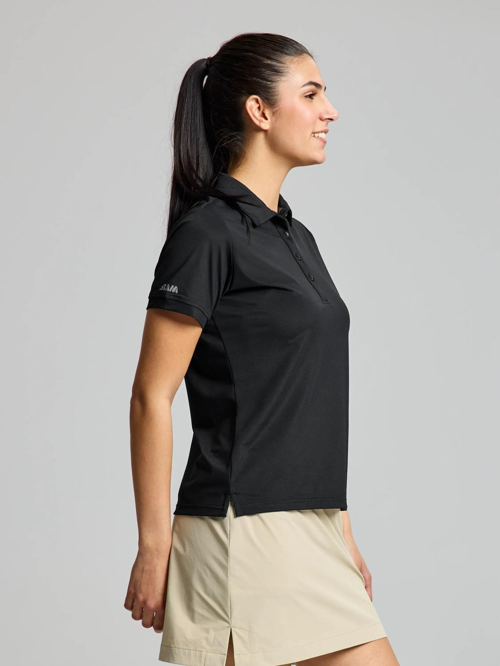WS TECH PIQUE POLO SS - Fekete