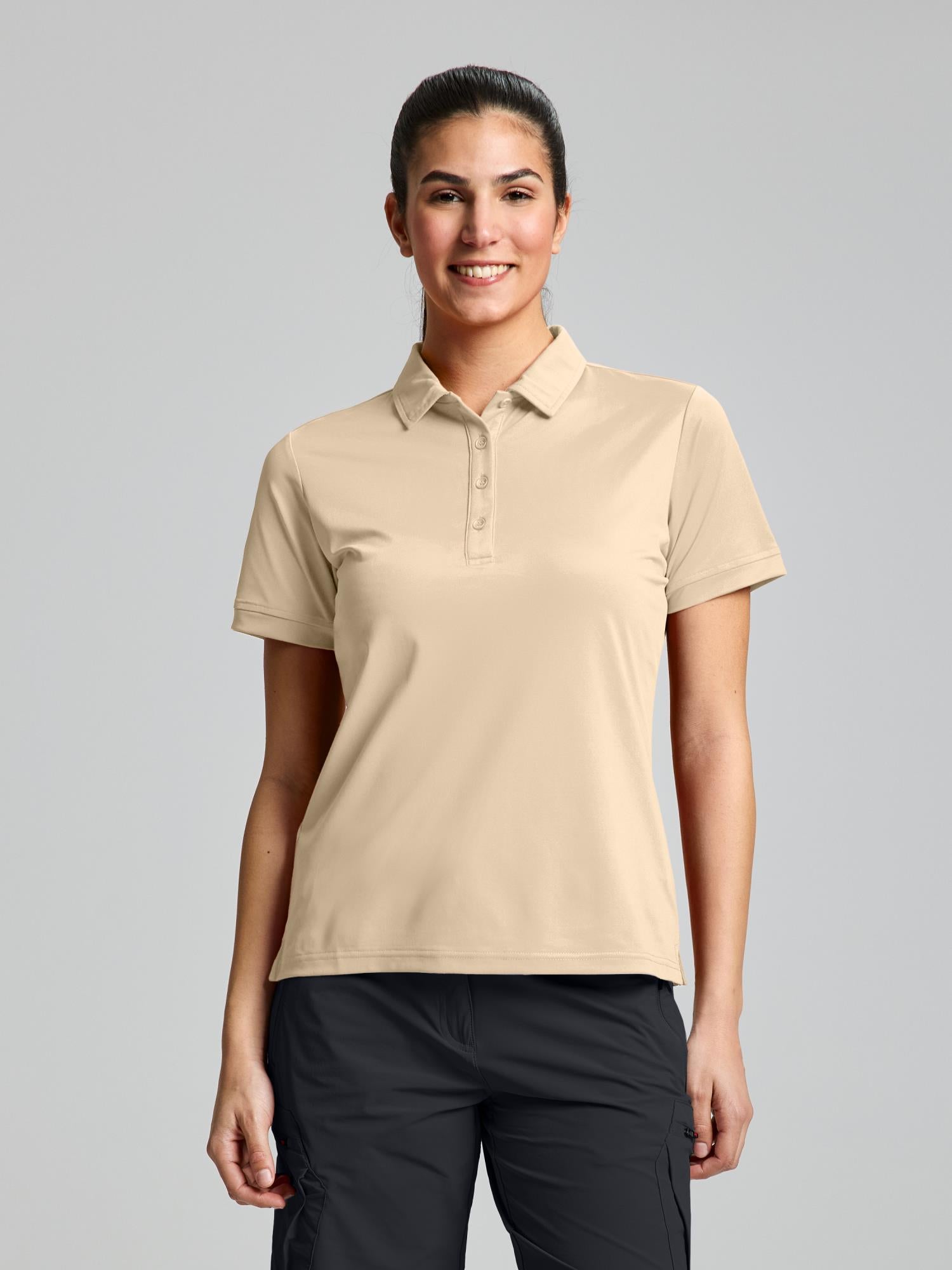 WS TECH PIQUE POLO SS - Dry Sand