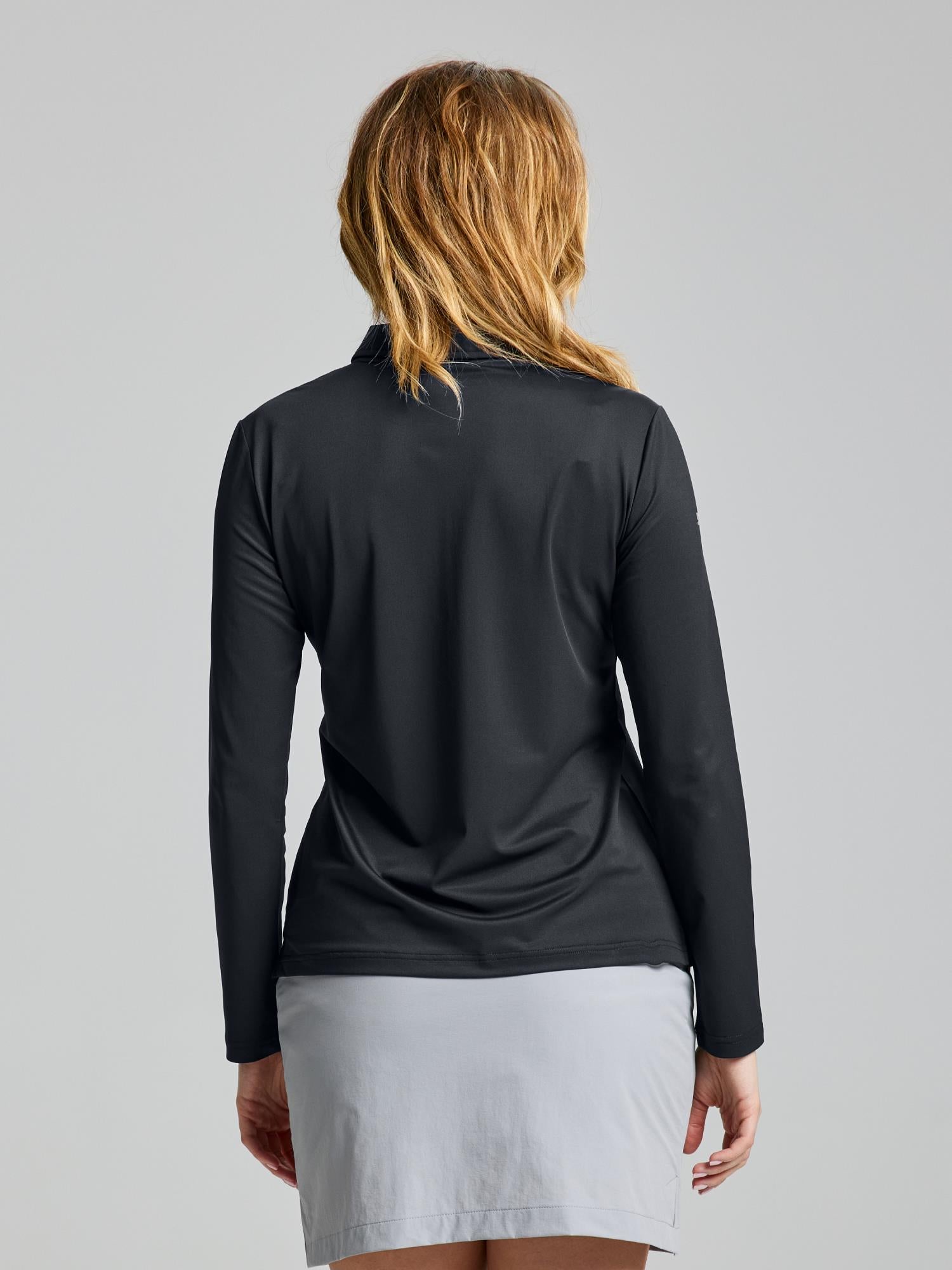 WS TECH PIQUE POLO LS - Fekete